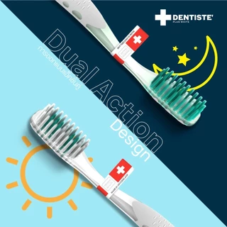 SET ชุดเซ็ทแปรง Daytime & Night Time Toothbrush แปรงสีฟันสำหรับกลางวันและกลางคืน ขจัดคราบพลัค