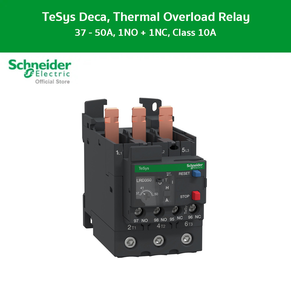 Schneider Electric - TeSys Deca LRD thermal overload relays, 22kW, 30HP ปรับกระแสตามความต้องการได้ 3