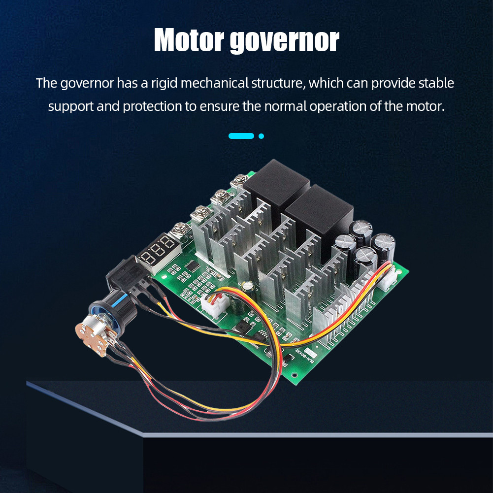 [aigoni.th] โมดูลควบคุมความเร็วมอเตอร์ 12V 24V 36V 48V DC 100A พร้อมลูกบิดสวิตช์