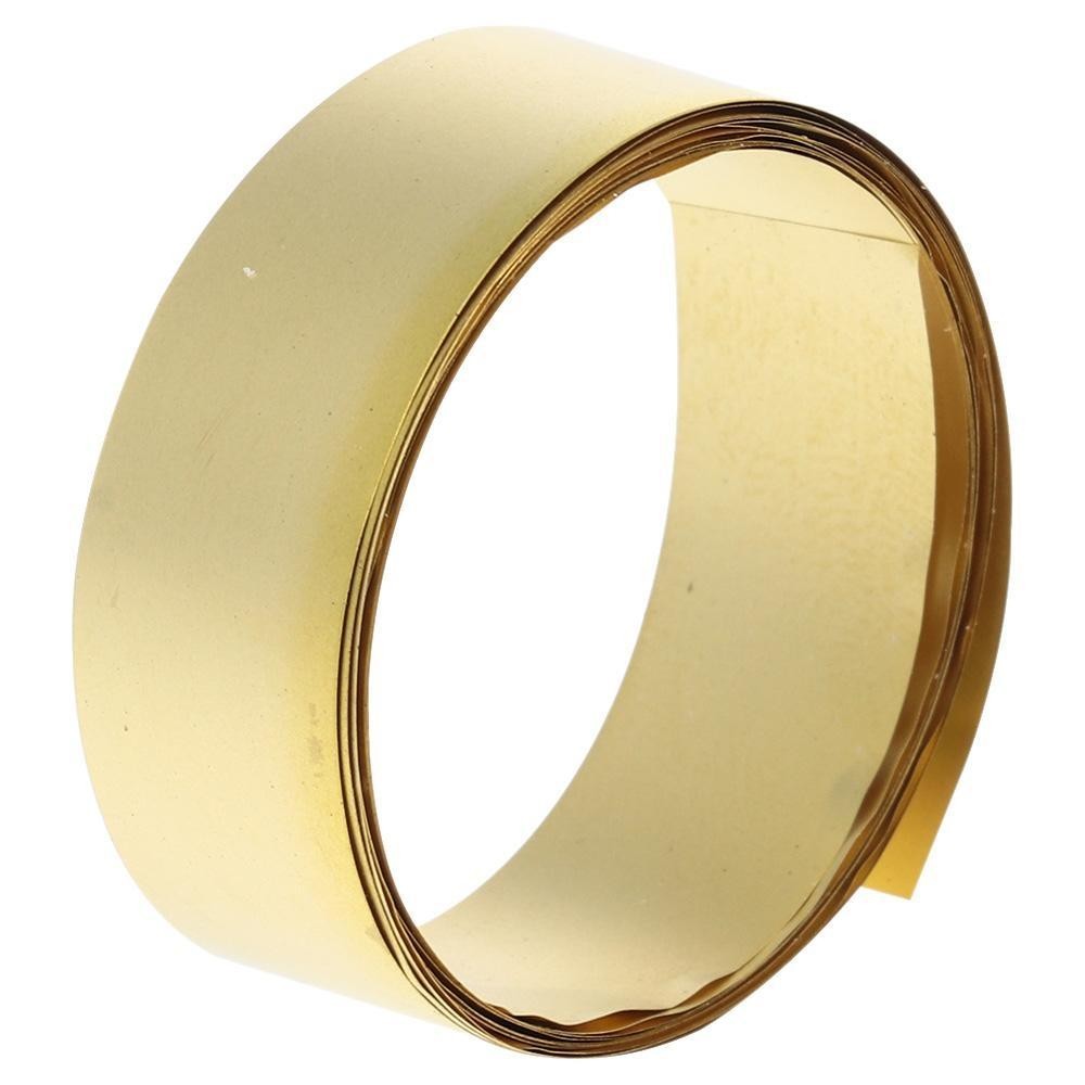 Wisdomest แผ่นทองเหลืองม้วน, 1000 มม.x10 มม.สีเหลืองแผ่นโลหะฟอยล์,ปฏิบัติทองฟิล์มลวดเครื่องประดับทํา DIY - รูปที่ 4