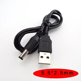 ส่งไว ประกัน1ปีเต็ม! Usb A Male To2.0/2.5/3.5/4.0/5.5 มม. สายแปลง power chargers USB 5V DC สายยาว 1m
