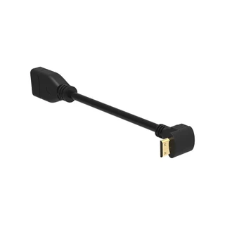 ส่งไว ประกัน1ปีเต็ม! Minihdmiตรงข้ามขวามุม90องศาMiniชายหญิงHDMI ที่รองรับได้Converter สายเคเบิลอะแดปเตอร์ HDTV Connector