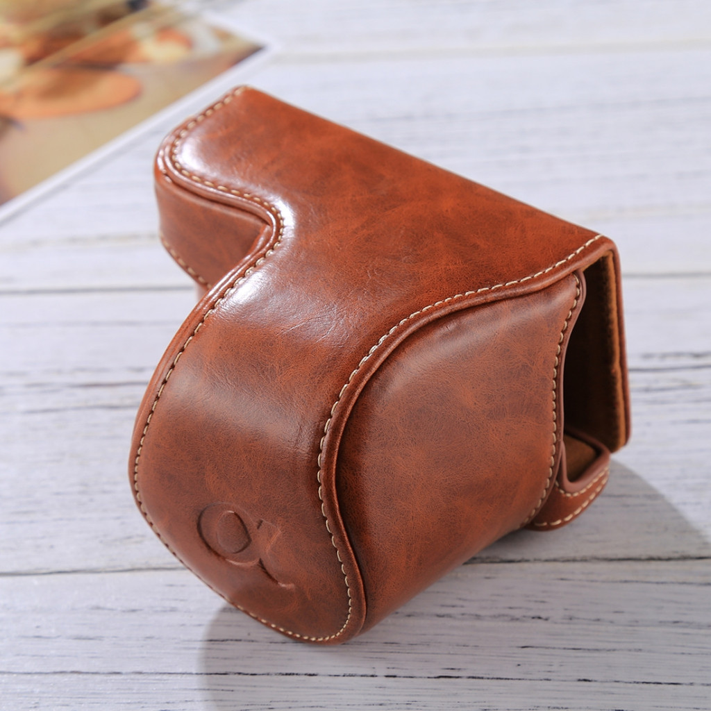 กระเป๋ากล้องหนัง PU CASE SONYA5000/5100 BROWN สีน้ำตาล
