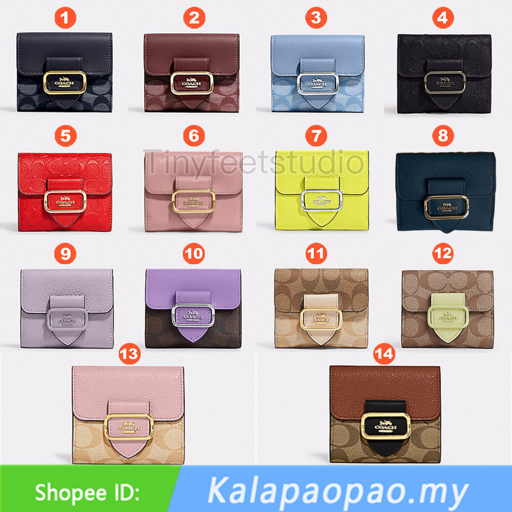 Small Morgan Wallet CF472 CF473 CF855 CH151 CH387 CJ690 ผู้หญิง กระเป๋าสตางค์ กระเป๋าใส่เหรียญ พับเก