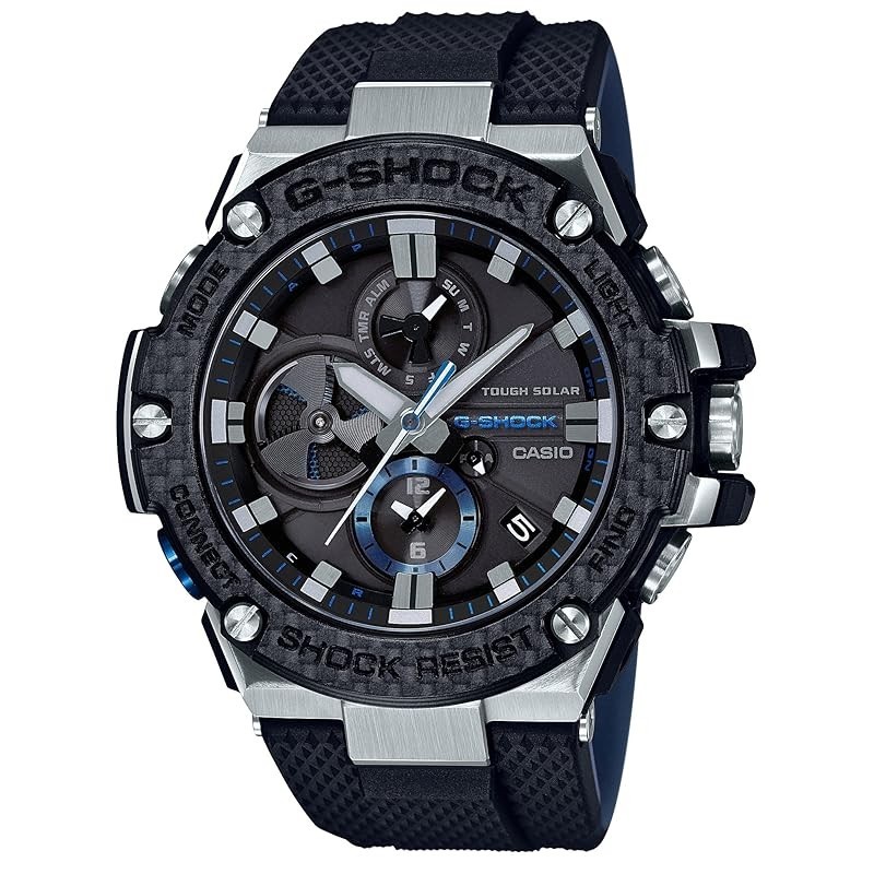 [ส่งตรงจากญี่ปุ่น】นาฬิกาข้อมือ G-Shock [ของแท้จากญี่ปุ่น] G-Steel สมาร์ทโฟน คาร์บอน Bezel Gst-B100Xa-1Ajf สีดํา สําหรับผู้ชาย
