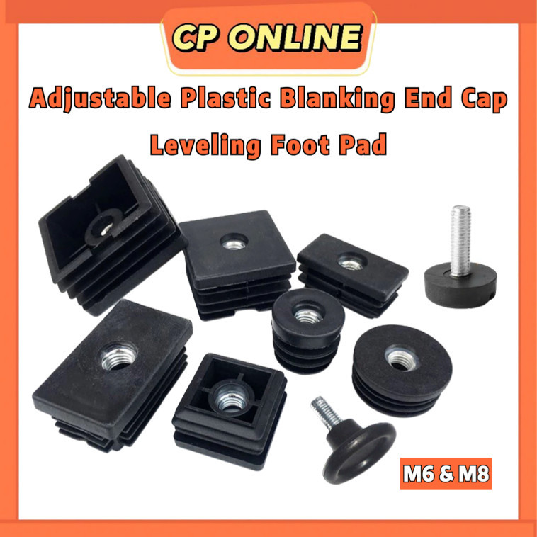 CP ONLINE M6 M8 ด้าย Blanking End Cap Levelling สกรูปรับขา Stopper เฟอร์นิเจอร์ Levelling Thread Nut