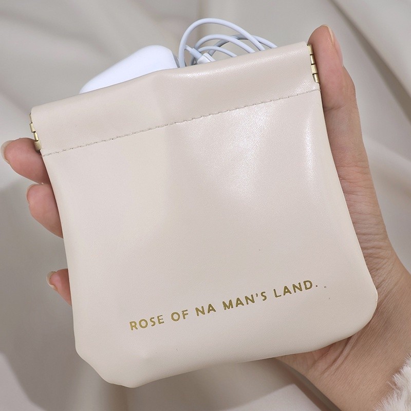NEW 3 สี✨ กระเป๋าพกพา พร้อมส่ง✅ หนังPU ลิปสติก หนังPU กระเป๋าใส่ เหรียญ airpods เครื่องสำอาง ใส่หูฟัง ใบเล็ก เอนกประสงค์
