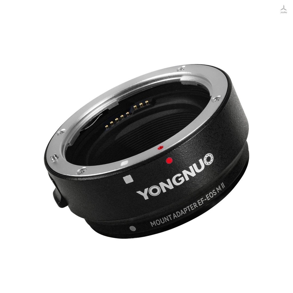 Joyday YONGNUO EF-EOSM II แหวนอะแดปเตอร์เลนส์กล้อง โฟกัสอัตโนมัติ กันน้ํา สําหรับ Canon EF Lens to Canon EOS M2 M3 M5 M6 M10 M50 M100 M20 C