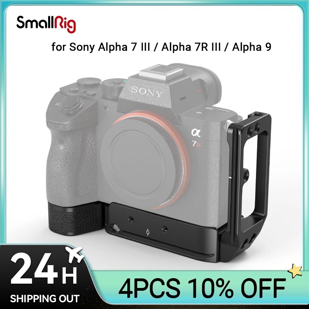 AD SmallRig A73 L Plate for Sony A7M3 A7R3 L-Bracket for Sony A7III / A7RIII / A9 Feature With Quick Release Arca Style