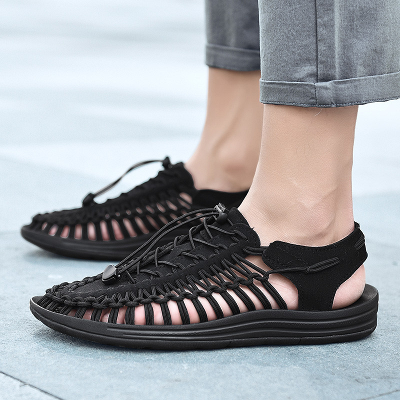 KENEN SANDAL รองเท้าเชือกถักรัดส้นแนวใหม่ สำหรับชายและหญิง รวม 10 สี พร้อมส่ง 35-44