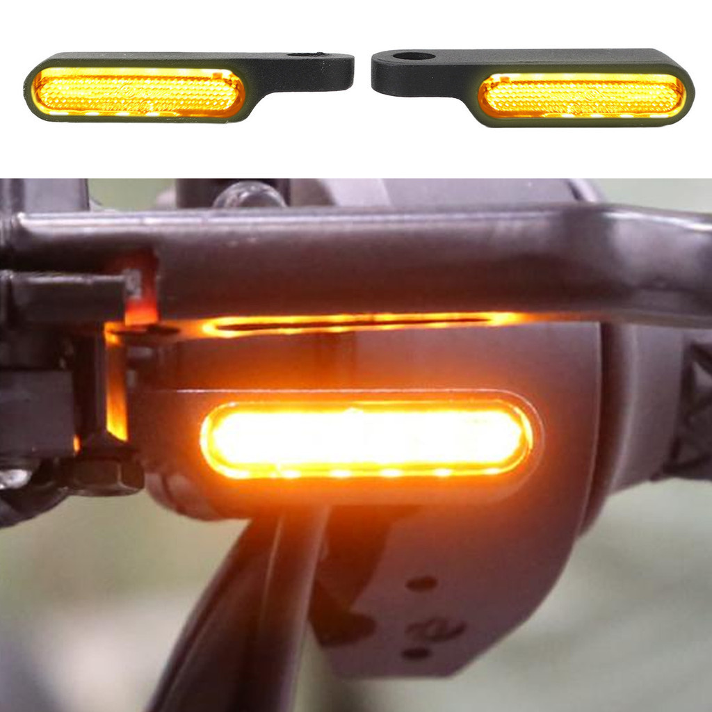 Tma-1 คู่ รถจักรยานยนต์ LED ไฟเลี้ยว ไฟวิ่ง ไฟแสดงสถานะกะพริบ สไตล์ย้อนยุค