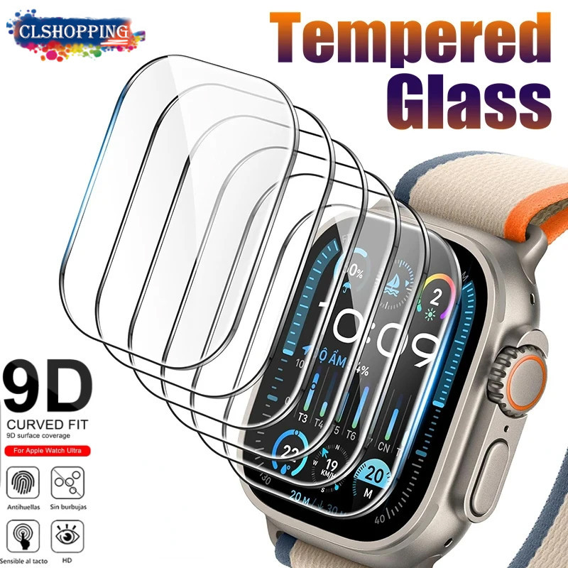 ฟิล์มกระจกนิรภัยกันรอยหน้าจอ HD สําหรับ Apple watch Ultra 1 2 49 มม. iWatch series