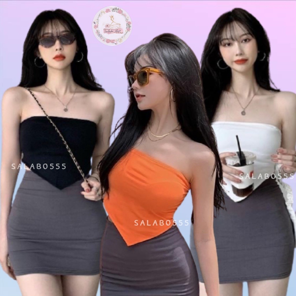 เกาะอกสามเหลี่ยม ไสตล์วินเทจ มีหลายสี มีเก็บปลายทาง .#H6