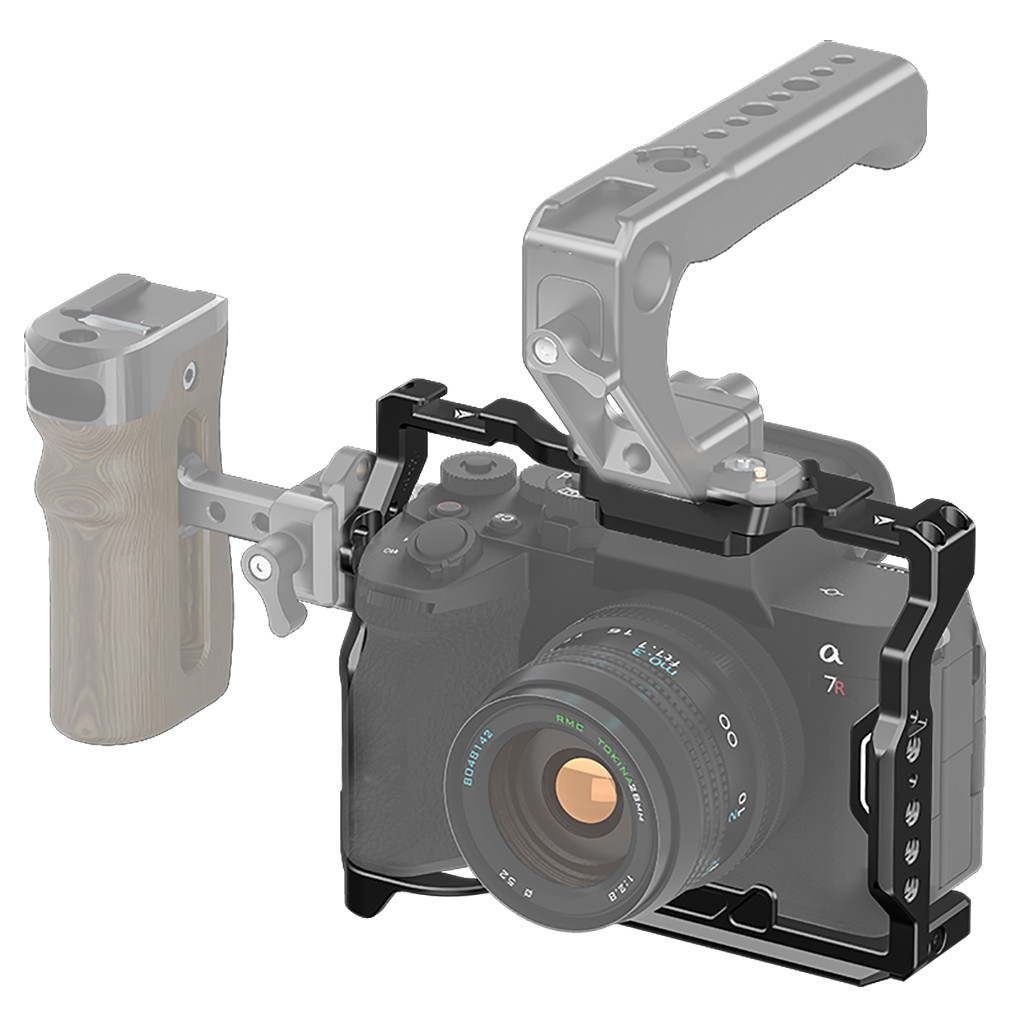 XT-XINTE โลหะกล้อง Rig สําหรับ Sony A7M4 A7R5 กล้อง DSLR ป้องกันกรณีกรอบรองเท้าเย็นสําหรับ Arca Swis