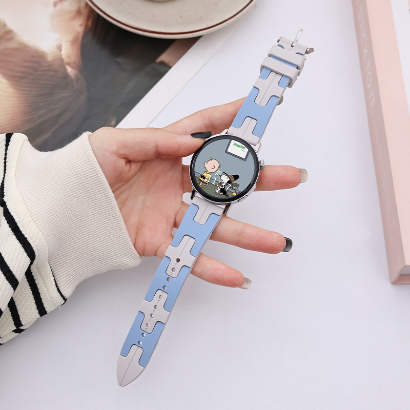สายนาฬิกาข้อมือซิลิโคน สองสี สําหรับ Huawei GT4 Watch GT3 gt2pro watch3 4pro 2024