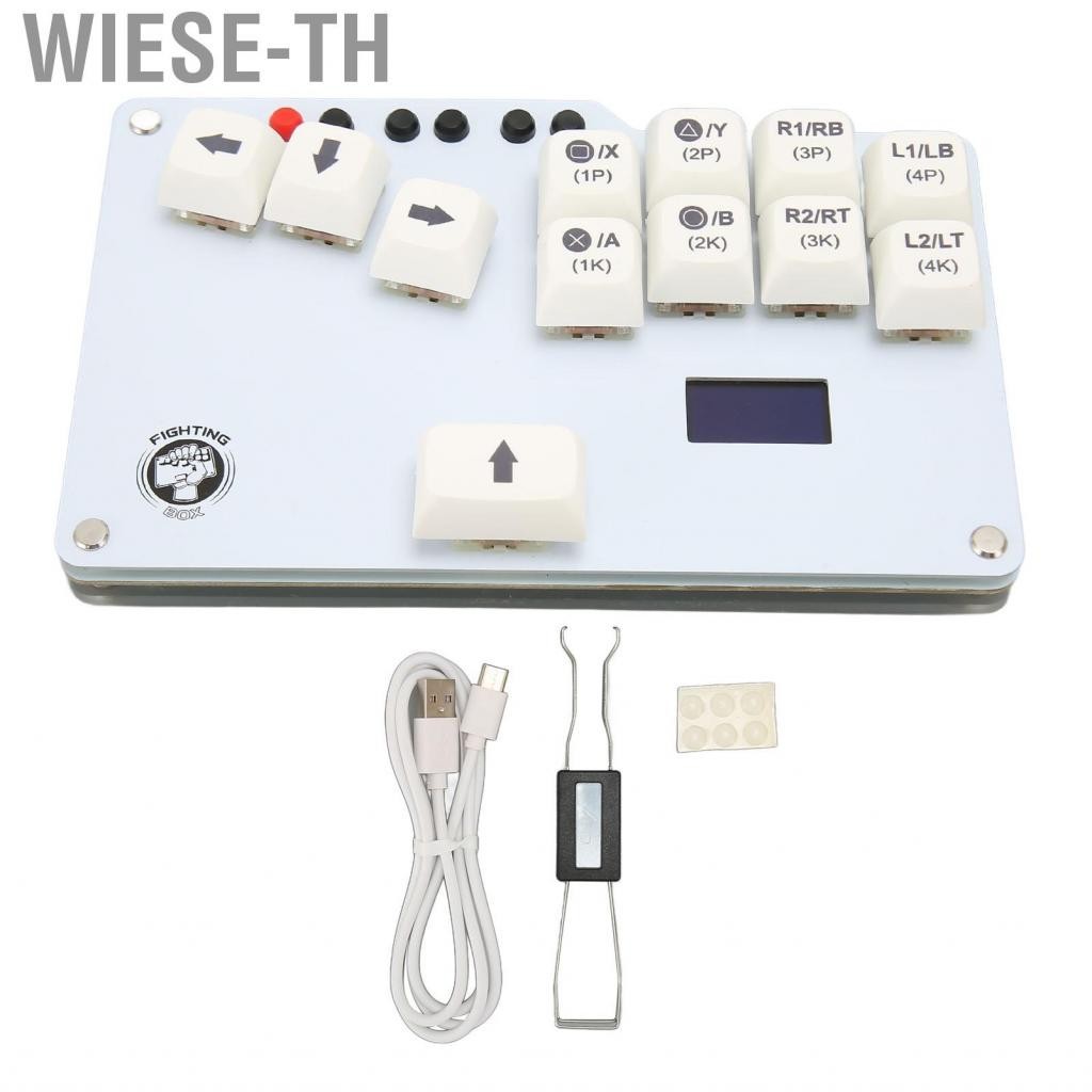 Wiese-th Arcade Stick Keyboard  Multiport Pre Installed Firmware Fight for PC