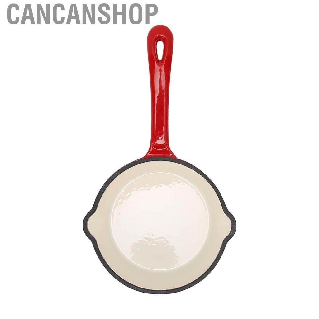 Cancanshop Deep Frying Pan Cast Iron Enamel Double Layers Nonstick Cooking Kitchen Use