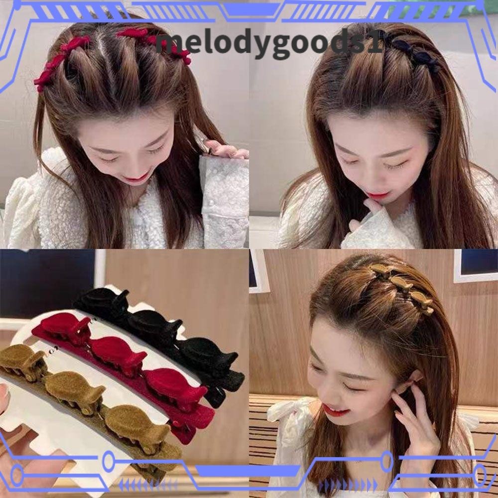 Melodygoods1 กิ๊บติดผมหน้าม้า แบบถักเปีย แฟชั่น เพื่อความงาม