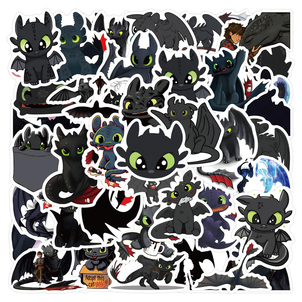 ❉ Toothless Series 01 Stickers ❉ 50Pcs/Set Waterproof DIY Fashion Decals Doodle Stickers