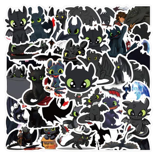 ❉ Toothless Series 01 Stickers ❉ 50Pcs/Set Waterproof DIY Fashion Decals Doodle Stickers