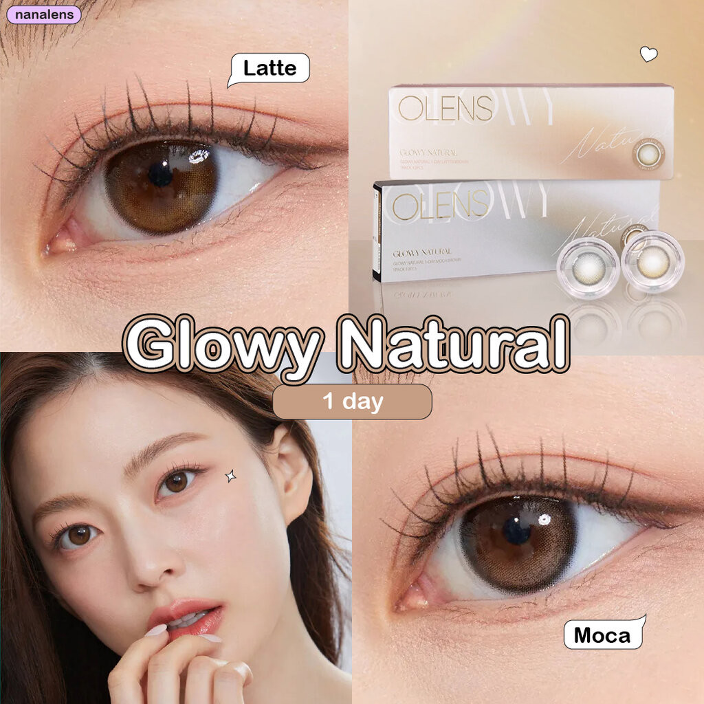 Olens รุ่น Glowy Natural 1 Day คอนแทคเลนส์รายวัน 10 คู่ nanalens