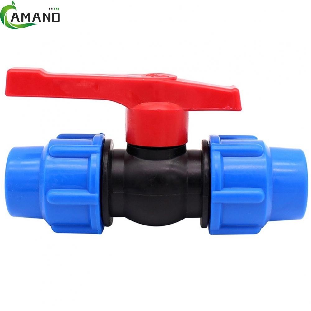 【AMANDA】Convenient External Thread Stop Valve Ball Valve Fitting for PE Pipes 20/25/32mm