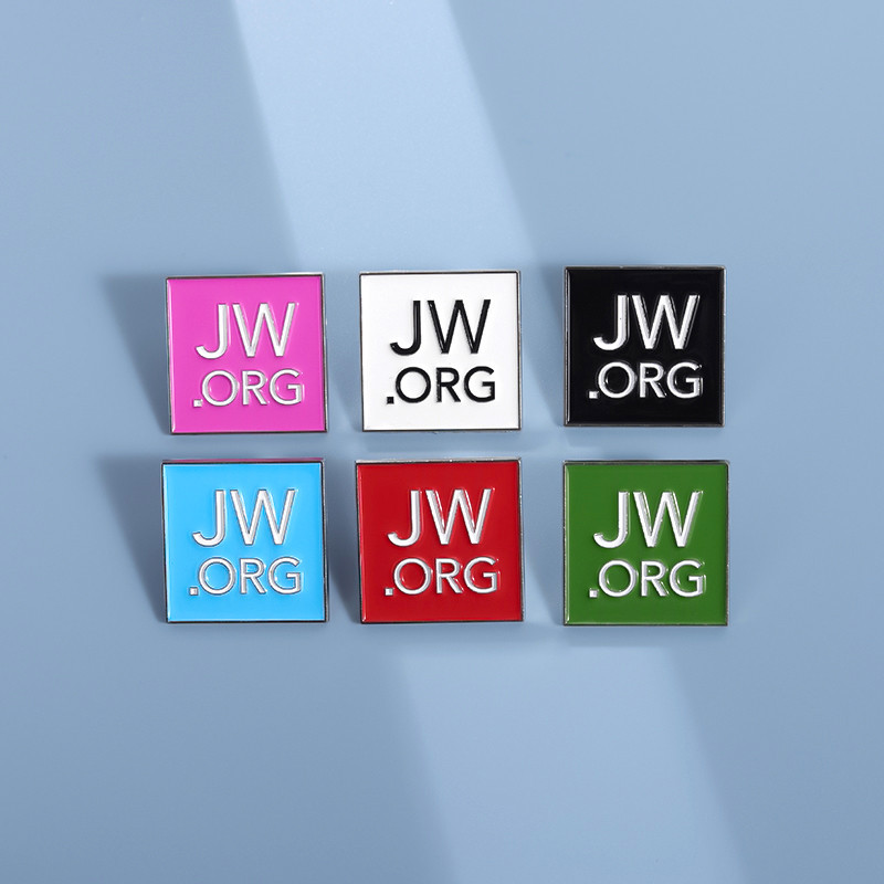 Jw.org เข็มกลัดโลหะ รูปการ์ตูนข้อความ สร้างสรรค์ เครื่องประดับ สําหรับเพื่อน