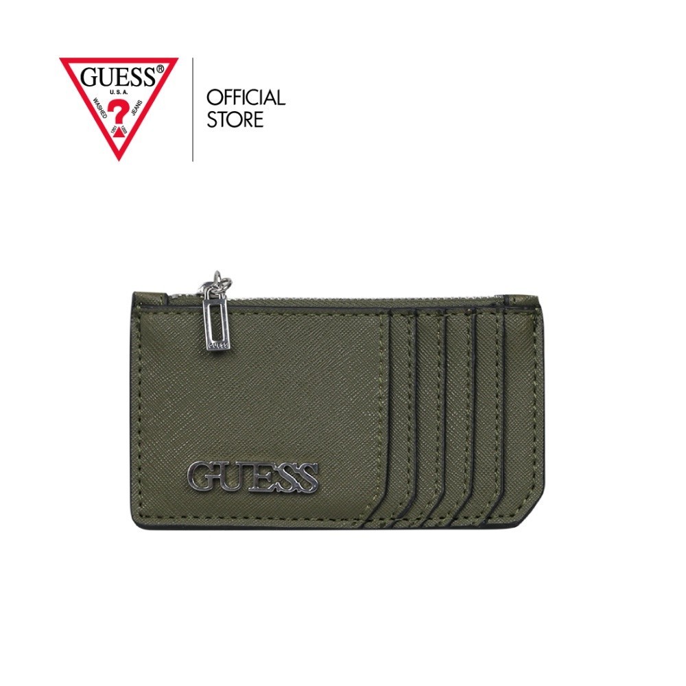 GUESS กระเป๋าสตางค์ผู้หญิง รุ่น Y8478594 HENSON SLG CARD CASE สีเขียว