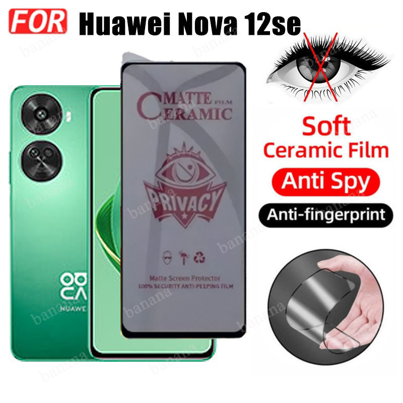2 in 1 ฟิล์มกระจกนิรภัยกันรอยหน้าจอ กันแสงสีฟ้า สําหรับ Huawei Nova 12SE Huawei Nova 12i 12S