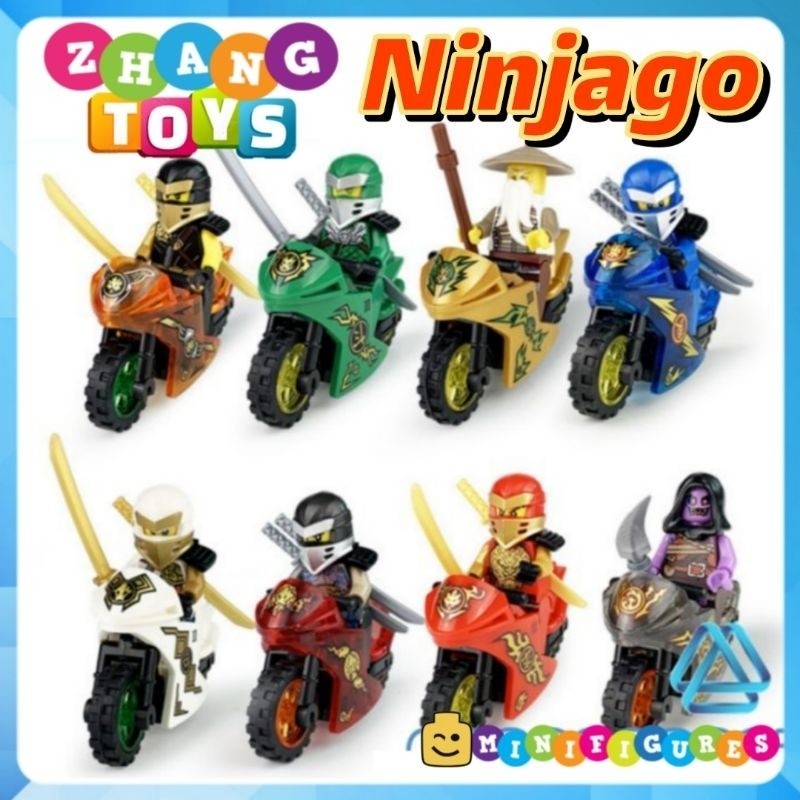 Ninja Toys Ninjago Lloyd - Zay - Zane Master Wu - Kai Cole - Nya - Ginkle Minifigures No 005681