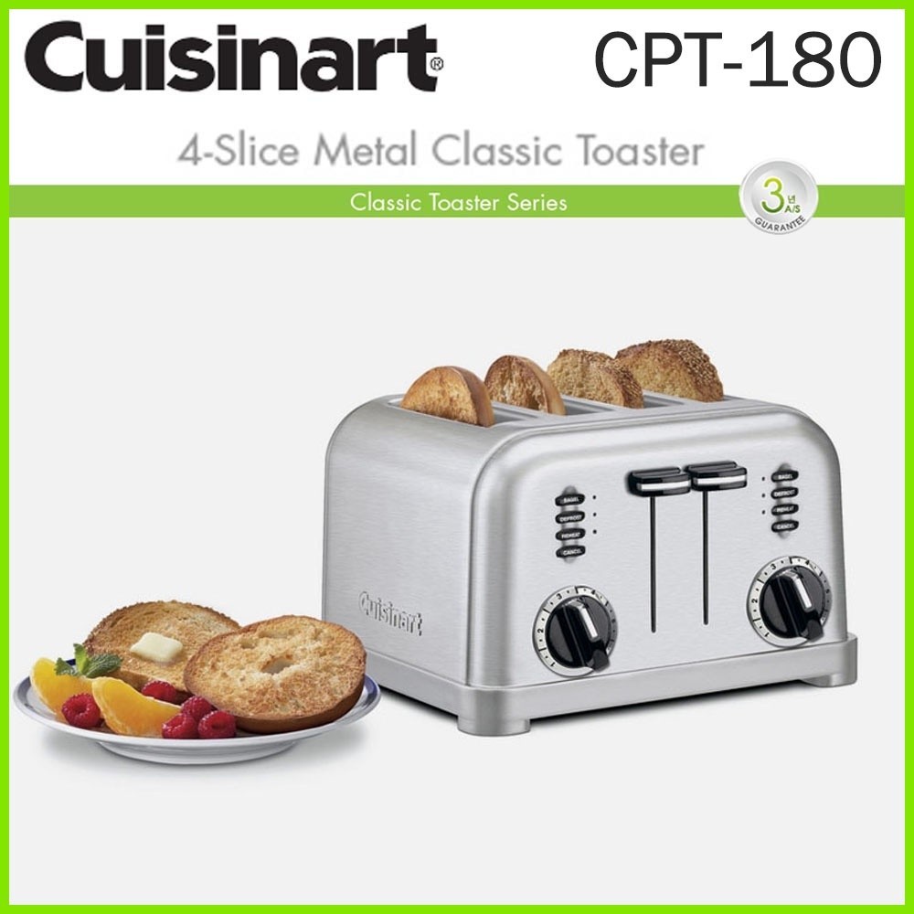 Cuisinart CPT-180 Toaster 4 Slice Metal Classic Oven Grill