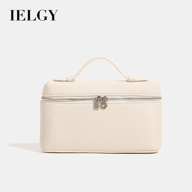 IELGY Ladies All-Match สีทึบกล่องอาหารกลางวันกระเป๋าสะพายแบบพกพา All-Match Messenger Bag