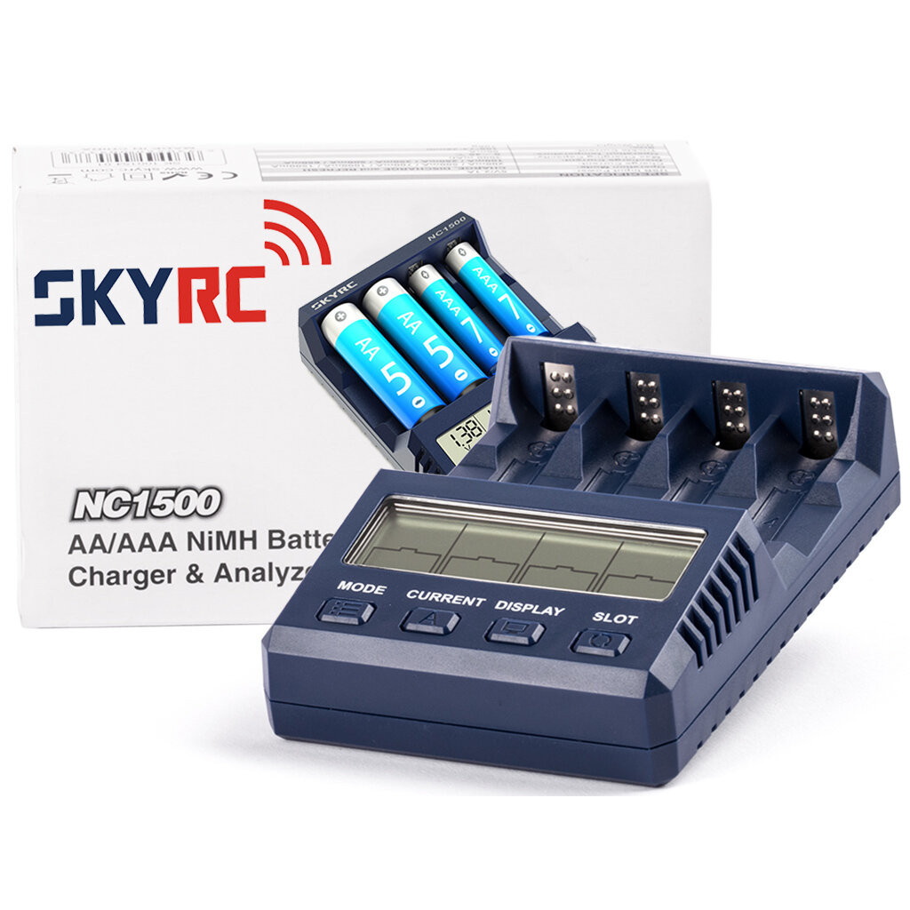 SkyRC NC2500 Pro NC2200 NC1500 AA/AAA เครื่องชาร์จถ่าน แบตเตอรี่ 6 ช่อง รองรับ NiMH NiCD charger discharge