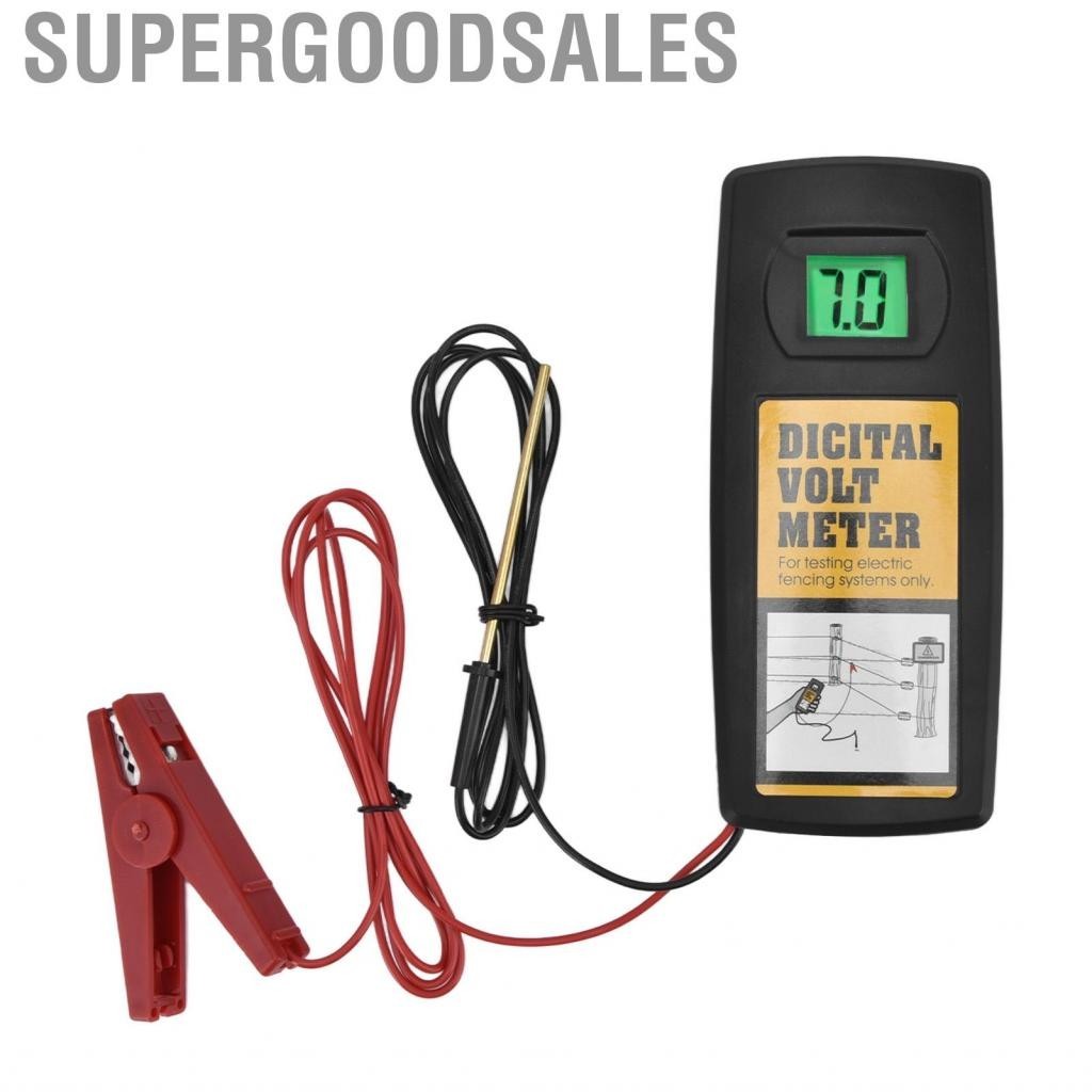 Supergoodsales Portable Fence Voltage Tester Digital Meter Clip Design Cold