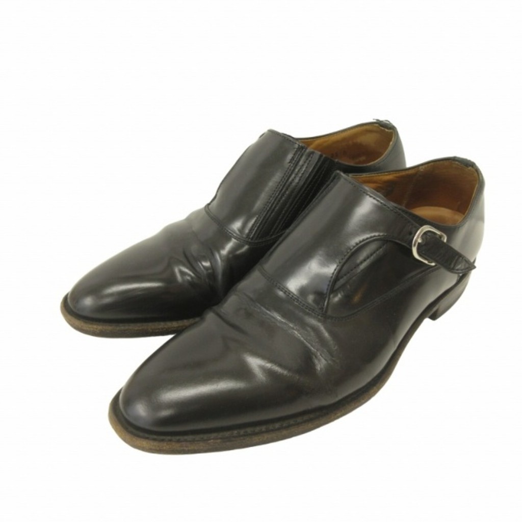 LEGAL BUSINESS SHOES LEATHER SHOES LEATHER SHOES MONK STRAP 25EE BLACK Direct from Japan Secondhand