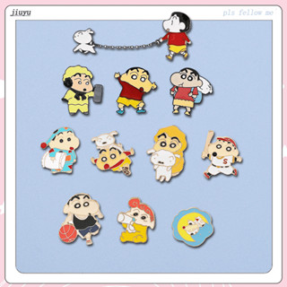 เข็มกลัด โลหะผสม รูปชินจังน่ารัก สไตล์ญี่ปุ่น สําหรับตกแต่งก…