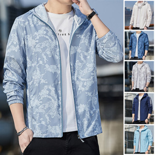 เสื้อแจ็กเก็ตกันแดด ผ้าเรยอน ลายพราง น้ําหนักเบา ระบายอากาศไ…