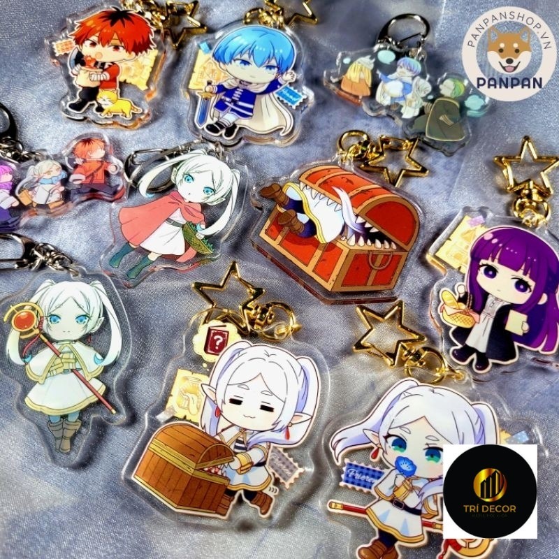 อะนิเมะ Sousou No Frieren Funeral Mage พวงกุญแจ (6 ซม.) เฟิร์น, Himmel, Stark, Heilter, Eisen