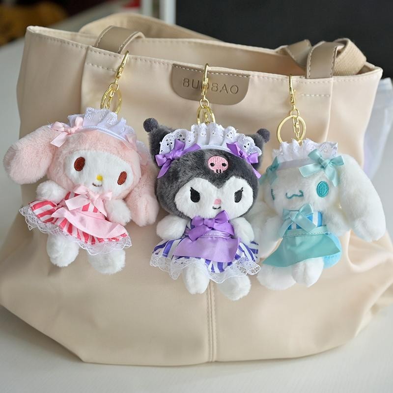 พวงกุญแจตุ๊กตา SLO Lolita Series Sanrio Kuromi น่ารัก สําหรับแขวนกระเป๋านักเรียน