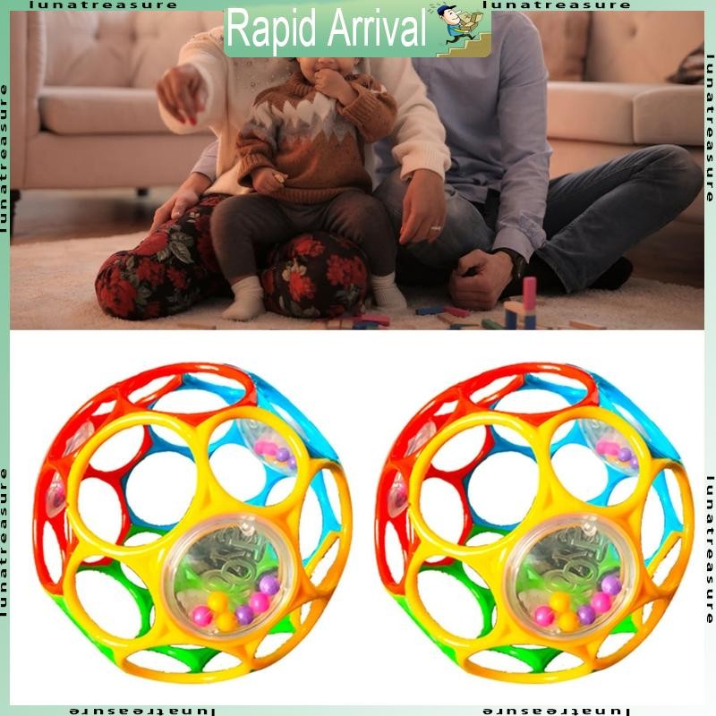 Lun Grasp Soft Toy Grasp Rattle Sensory ยางกัดของเล่น Pliable Graping Oball