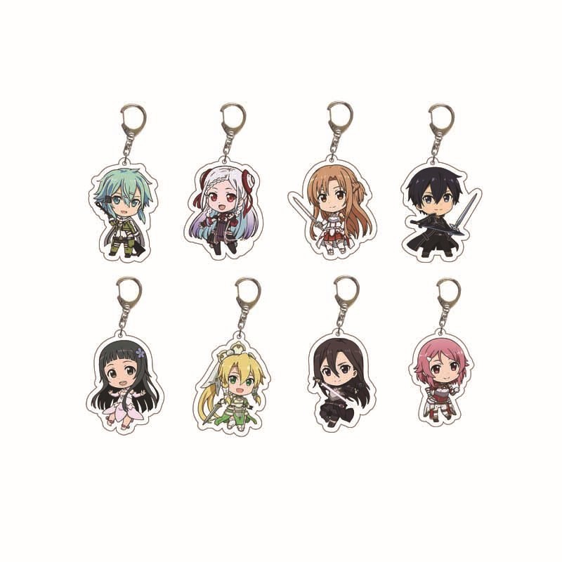 พวงกุญแจอะคริลิค Sword Art Online Anime Asuna Kirito