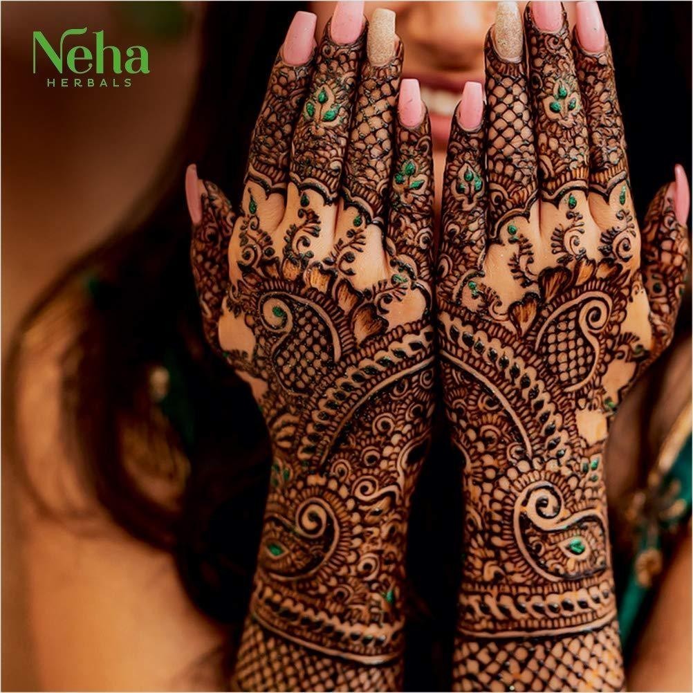 Neha Henna tattoo 10 Tube 25g  สีเพ้นท์ตามร่างกาย อยู่บนผิวได้ 5-7 วัน. - รูปที่ 2