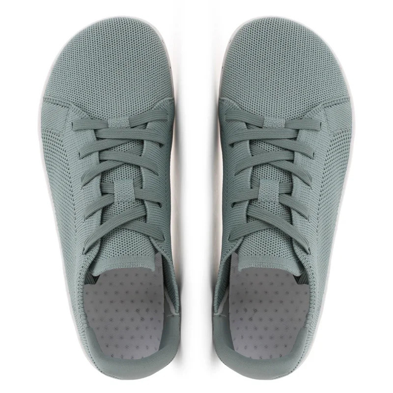 รองเท้าผ้าใบผู้ชาย Minimalist Barefoot วิ่ง เดิน Breathable กว้าง Toe Box