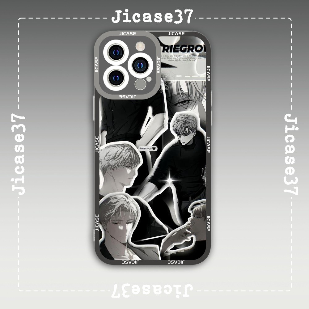 เคส iPhone Square Edge Samsung Xiaomi Oppo Manhwa boylove Passion character Ilay vs Taeil