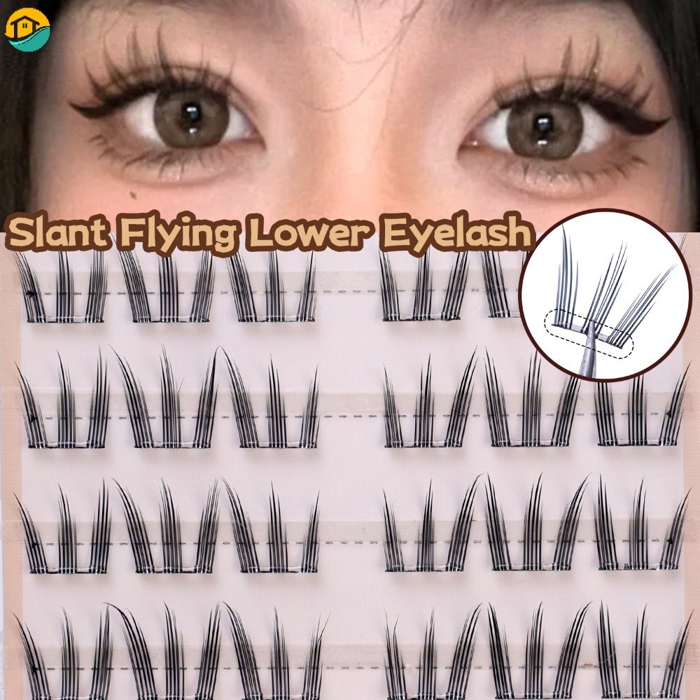 4rows/กล่องสัตว์series Lashes Cluster DIY Graftingขนาดใหญ่ความจุกาวฟรีSelfกาวขนตาปลอมเครื่องมือความงาม