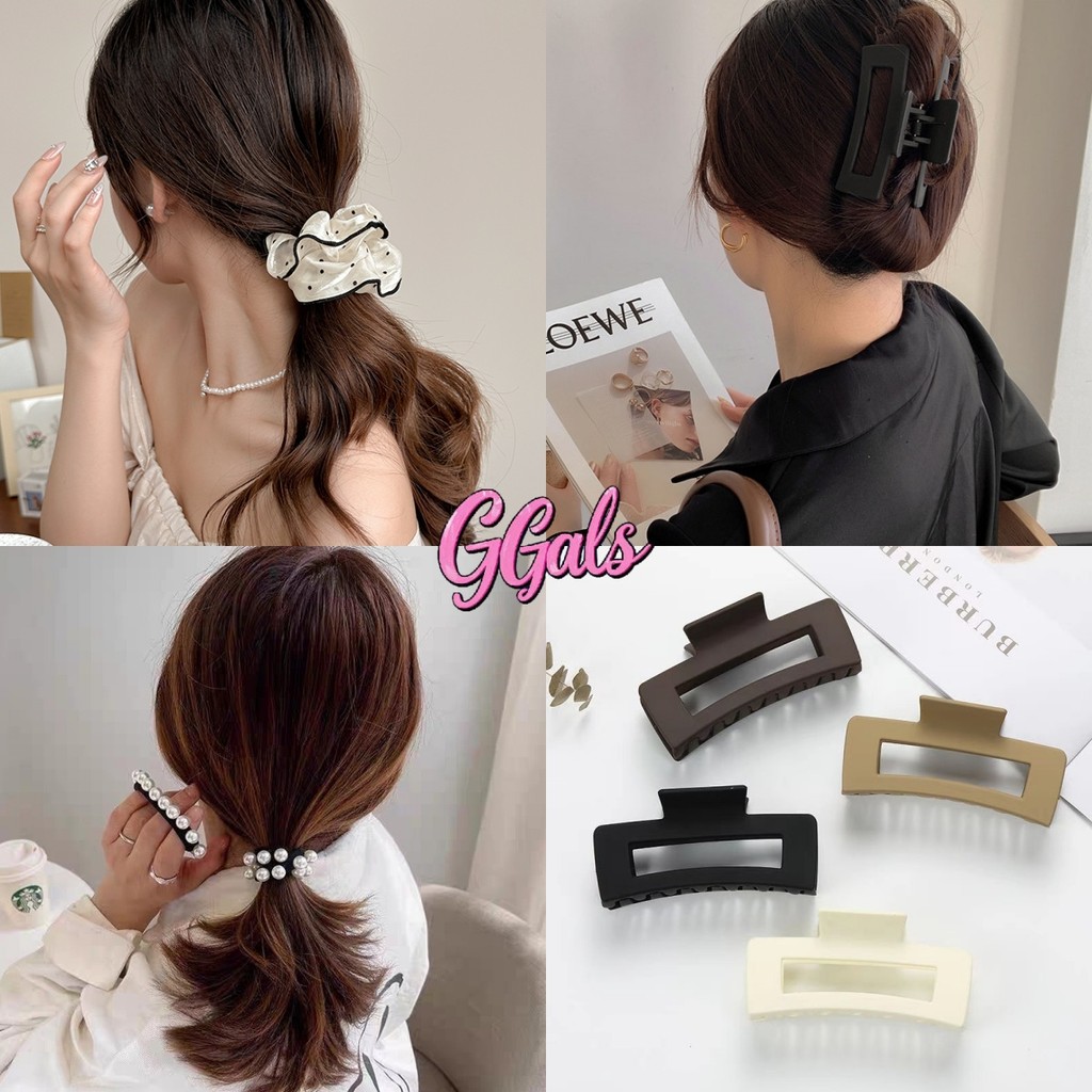 🌸GGals🌸กิ๊บติดผม หนังยาง สีพื้น คุณภาพสูง เครื่องประดับผม สไตล์เกาหลี แฟชั่น ใช้ดี พร้อมส่งจากไทย#TM-9/TM-10/TM-11