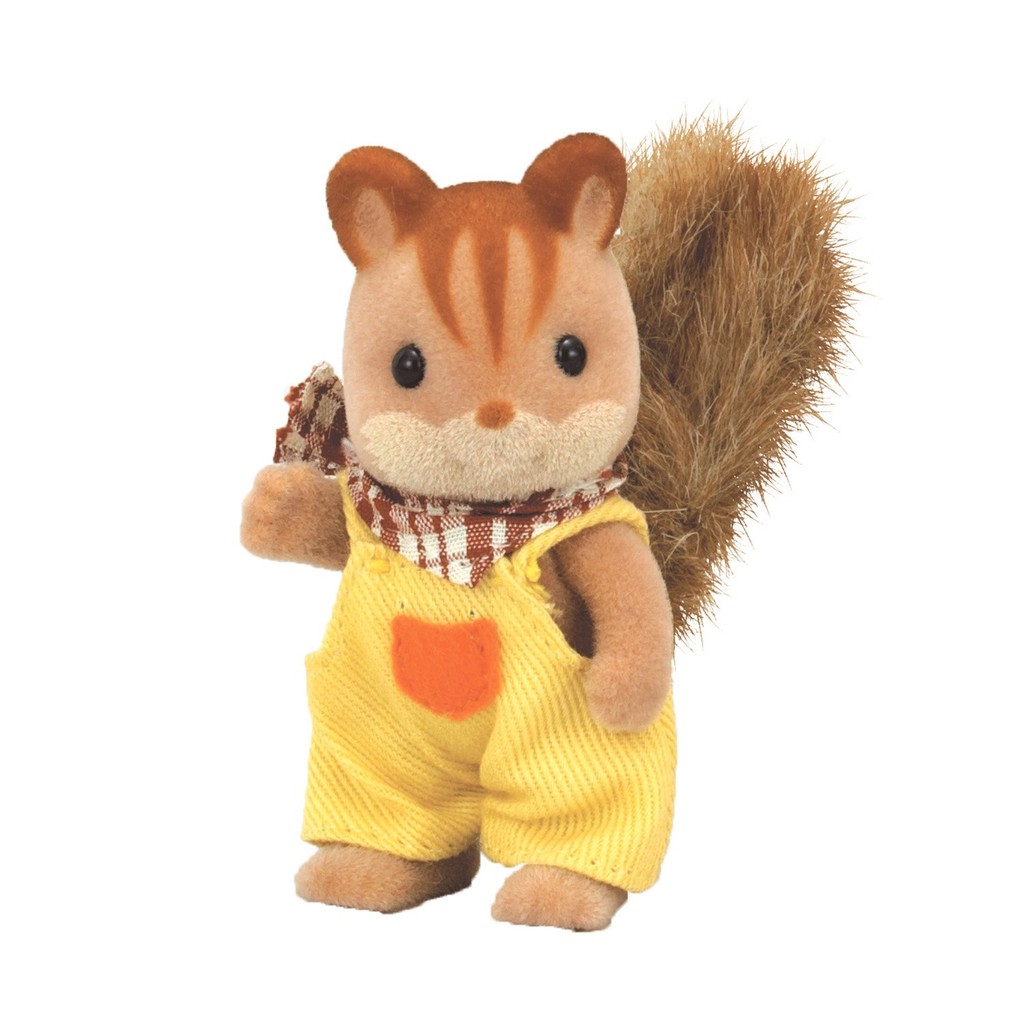 Sylvanian Families Doll [Walnut Squirrel Family Walnut Squirrel Boy] Li-33 ST Mark Certification Age