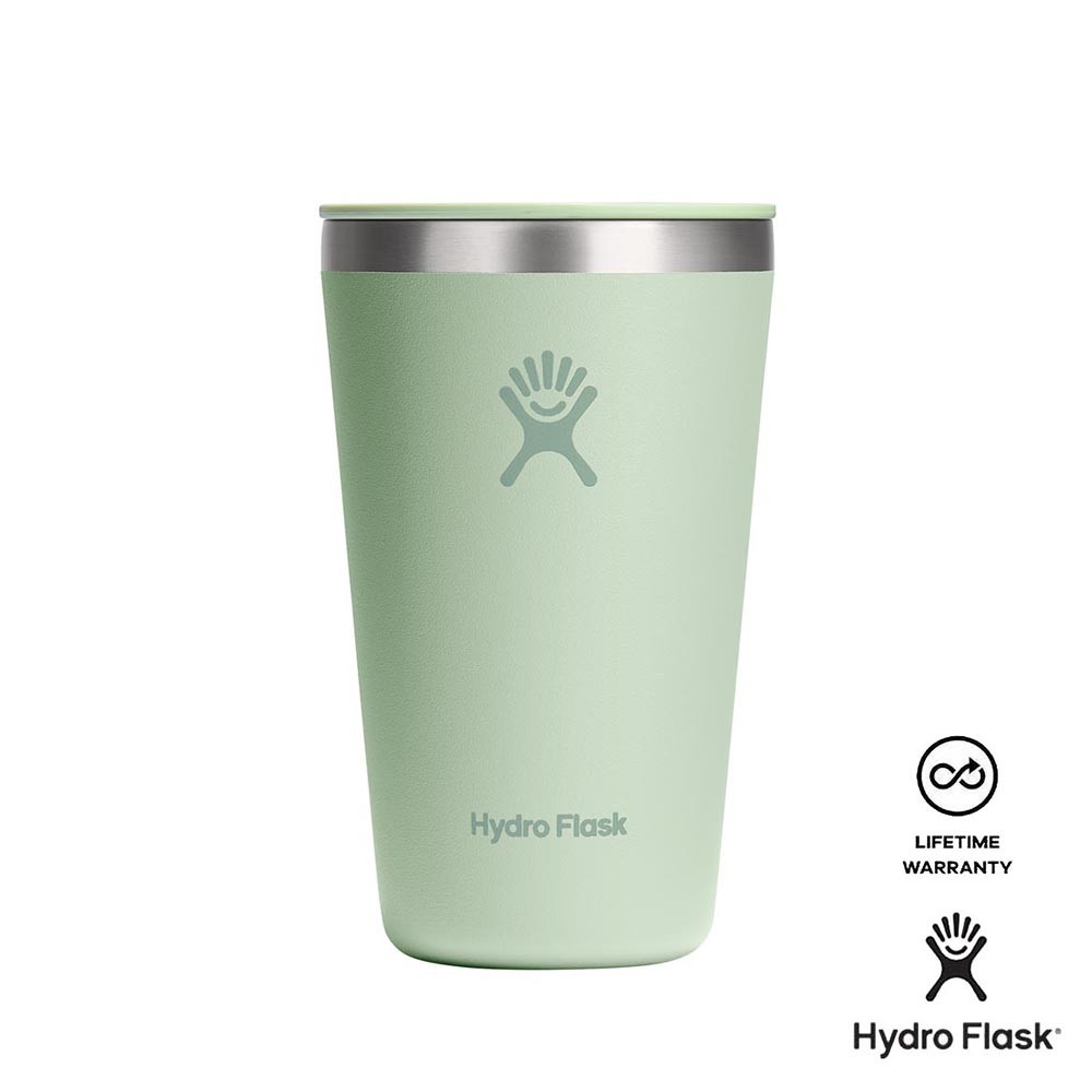 Hydro Flask 16 Oz All Around Tumbler พร้อมฝาปิดแบบกด - ว่านหางจระเข้