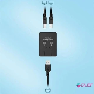 GHJBF] USB2.0 Flip Covers Hub Printer Sharer Two Computers Splitter U In Share Printer Disk Share 2 Usb USB 1out 1 H9S3 จอมเดิม