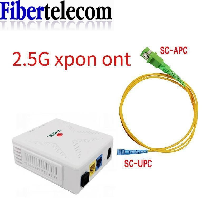 Vsol สวิตช์ 2.5G XPON ONT Vsol EPON GPON ONU พร้อม Pppoe แบบเปลี่ยน 2.5G